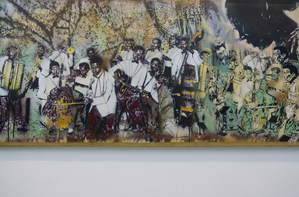 artiste ouvrier - stencil artwork