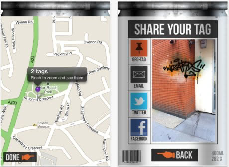 iphone app street tag