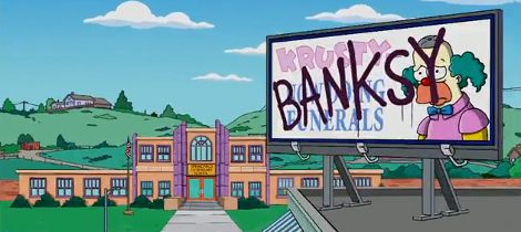 Banksy meets The Simpsons