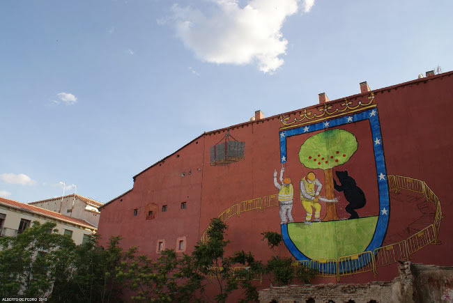 blu in madrid - mural art