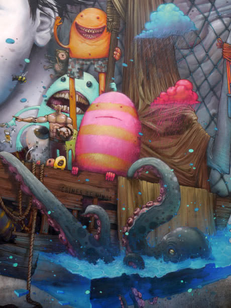 Liliwenn and Bomk Mural in Brest