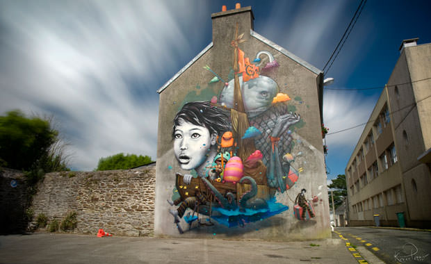 Crimes of Minds: Liliwenn & Bom K Mural