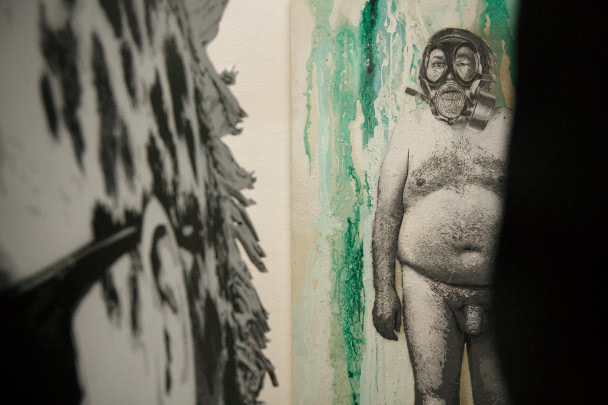 czarnobyl stencil art at atm