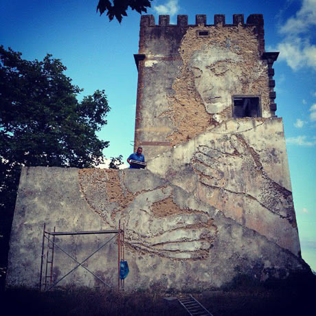 Vhils at Walt and Talk Festival