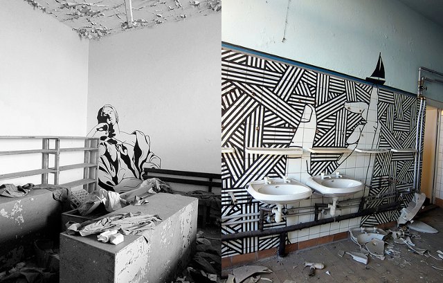 buffdiss abanonded tape art