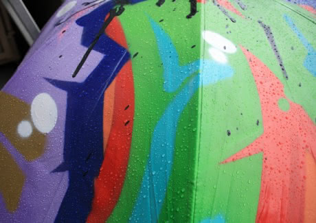 graffiti umbrella detail