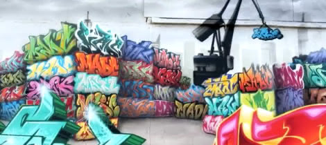 Huge Graffiti Wall: MadC Did It