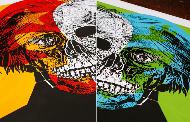 orticanoodles - die stencil art