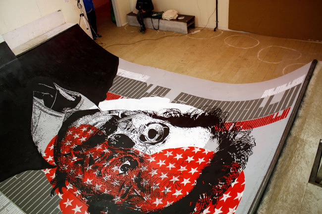 orticanoodles pop stencil art