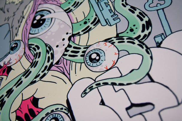 besdo - graffiti print