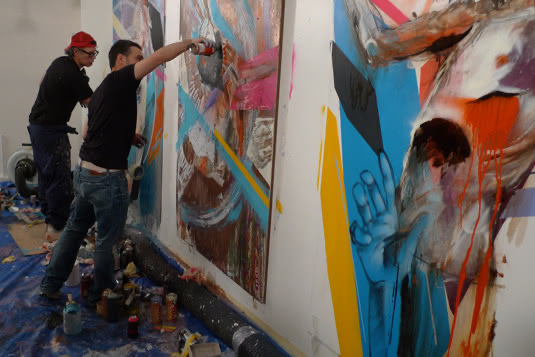 project room live painting