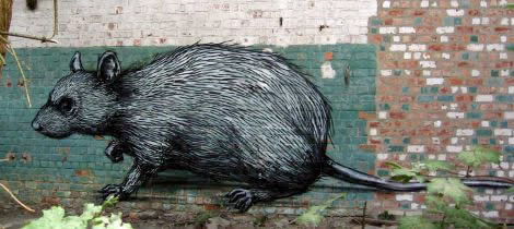 Roa Graffiti Action