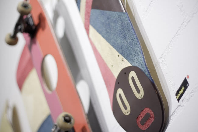 hoppek skateboard art