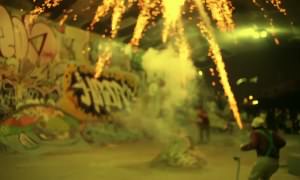 Skateboard Fireworks Mayhem in Vancouver