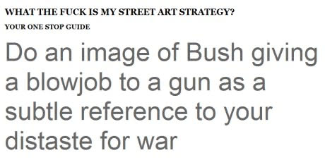 Street Art Strategies