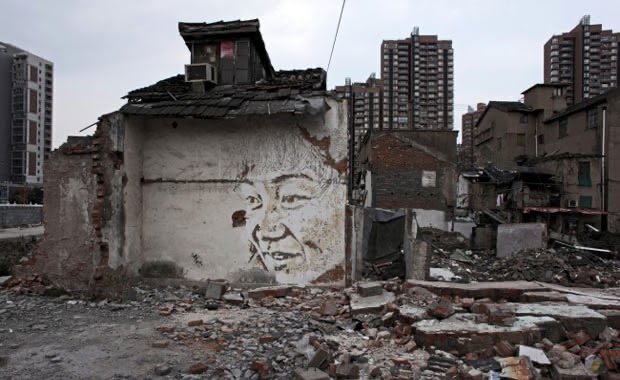 New Vhils Murals in Shanghai