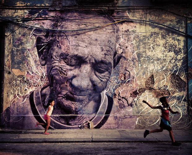 Wrinkles of the City: Dope JR & José Parla Murals in Havana